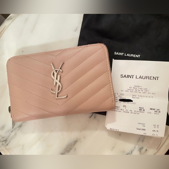 YSL pink wallet - Picture 2 of 3